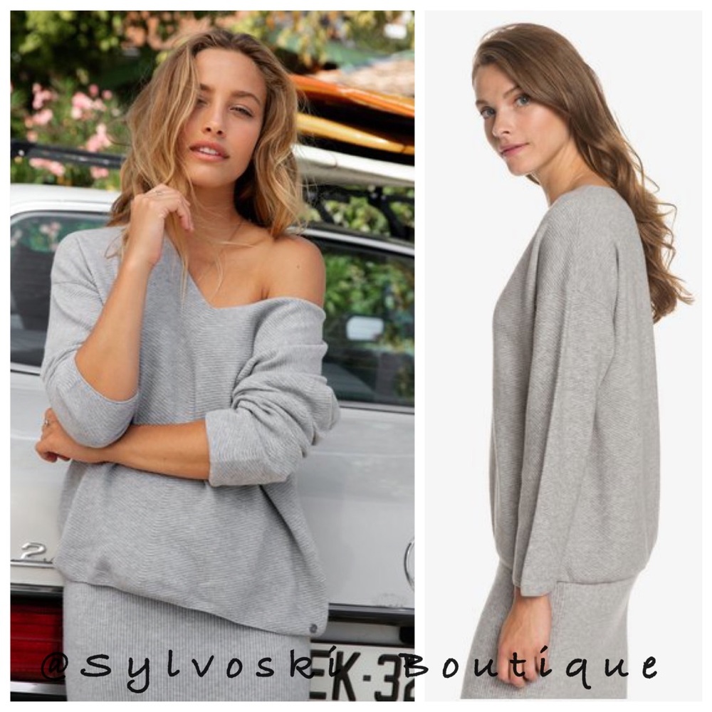 🔥ROXY Soul Sound V Neck Sweater NWT